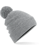 B 502 pletená čepice s bambulí heather grey model 22433420 - Beechfield B 502 pletená čepice s bambulí heather grey model 22433420 - Beechfield