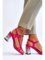 Sandále na podpätku model 179864 Step in style Sandále na podpätku model 179864 Step in style