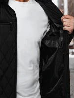 Pánská prošívaná bunda s kapucí černá Dstreet model 21982978 - FashionStreet