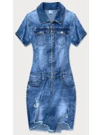 Světle modré džínové šaty s model 18568459 - GOURD JEANS Světle modré džínové šaty s model 18568459 - GOURD JEANS