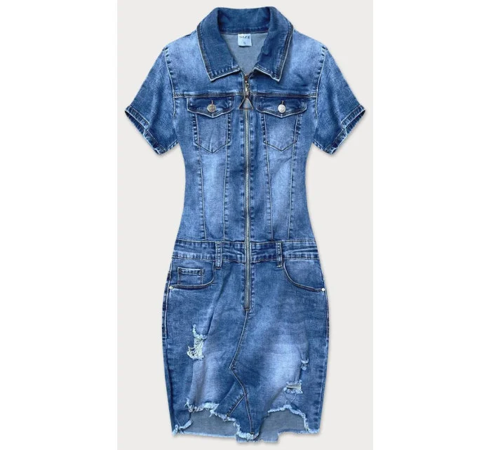 Světle modré džínové šaty s model 18568459 - GOURD JEANS Světle modré džínové šaty s model 18568459 - GOURD JEANS