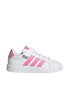 Detská obuv adidas Grand Court 3.0 white and pink JP9371