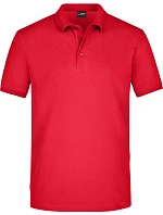 JN 710 Pánské elastické piqué polo model 22488609 red - Daiber JN 710 Pánské elastické piqué polo model 22488609 red - Daiber
