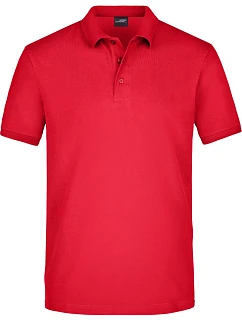 JN 710 Pánské elastické piqué polo model 22488609 red - Daiber