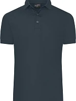 Daiber JN 1302 Pánske polo tričko zo žerzeja so štíhlym strihom 02.1302 graphite
