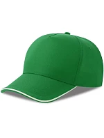 Recy Five 5 panelová sandwich kšiltovka green/white model 22450447 - Atlantis Headwear Recy Five 5 panelová sandwich kšiltovka green/white model 22450447 - Atlantis Headwear