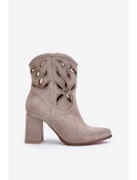 Semišové Botky Na Podpatku Lewski model 21672767 - Boto Semišové Botky Na Podpatku Lewski model 21672767 - Boto