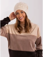 Czapka AT CZ model 18985096 jasny beżowy - FPrice