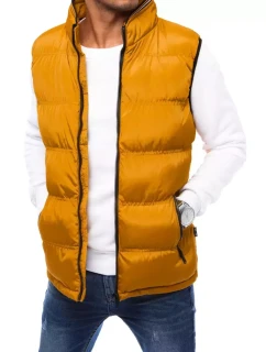 Pánska prešívaná žltá vesta FashionStreet TX4084