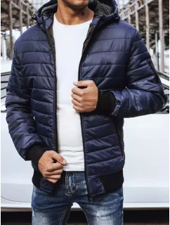 Pánská přechodná bunda prošívaná tmavě modrá Dstreet model 21965386 - FashionStreet