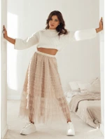 Sukně béžová Dstreet model 21972669 - FashionStreet Sukně béžová Dstreet model 21972669 - FashionStreet