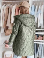 Dámská prošívaná přechodová bunda zelená Dstreet model 21984338 - FashionStreet