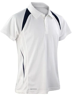 S Pánské piqué polo 29. white/navy model 22426384 - Spiro