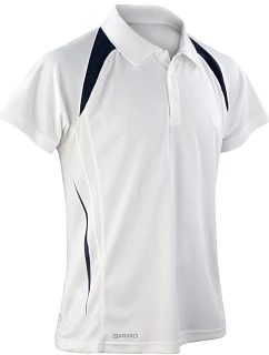 S Pánské piqué polo 29. white/navy model 22426384 - Spiro