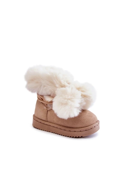 Dziecięce Młodzieżowe Ocieplane Botki Śniegowce Jasnobeżowe Roofy Dziecięce Młodzieżowe Ocieplane Botki Śniegowce Jasnobeżowe Roofy