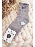 Damskie Grube Skarpety Szare