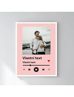 Personalizovaný magický fotorámik – 30x40 – hudobný prehrávač