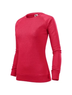 Zlúčenie mikina dámska červená zvýraznenia