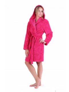 VÝPREDAJ - Dámsky klasický župan 2106 3430 fuchsiová - Vestis