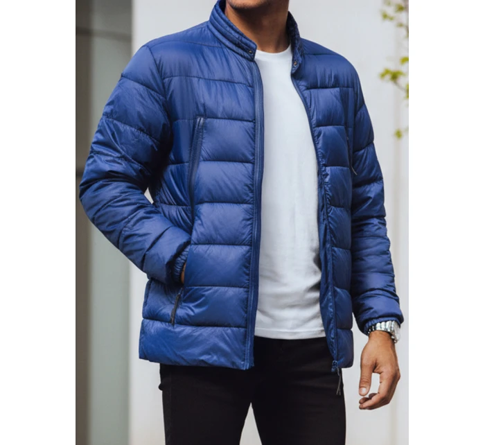 Pánská tmavě modrá prošívaná bunda Dstreet model 21969899 - FashionStreet