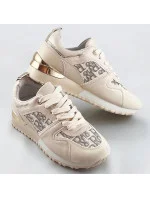 Béžové dámske tenisky adidasky so zvýšenou podrážkou (666-20) Béžové dámske tenisky adidasky so zvýšenou podrážkou (666-20)