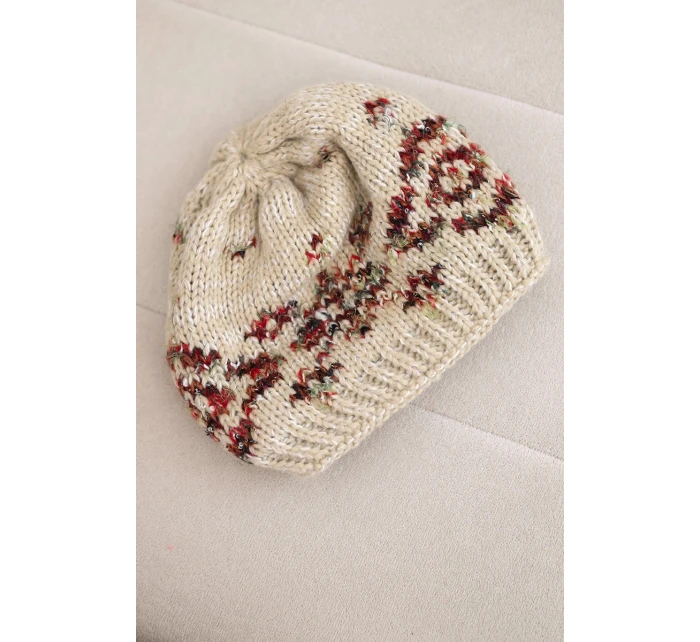 Dámská zimní vlněná čepice s ozdobnými krystalky K399 černá Dámská zimní vlněná čepice s ozdobnými krystalky K399 černá