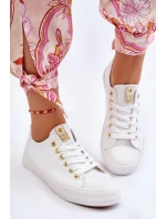 Dámské Klasické Tenisky Bílé a zlatá model 21607873 - EVENTO Dámské Klasické Tenisky Bílé a zlatá model 21607873 - EVENTO