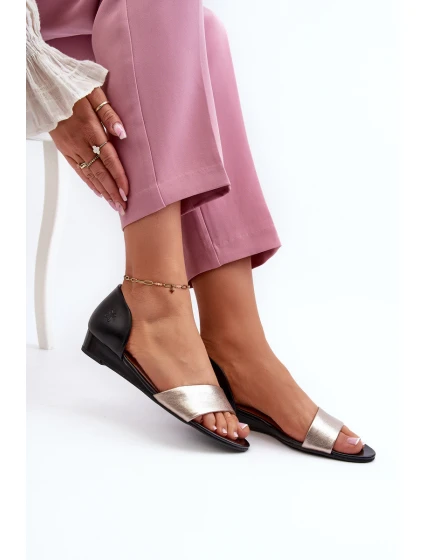 Kožené Sandály model 21659465 Černá - Maciejka