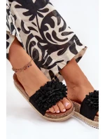 Dámské Pantofle Na Platformě S Ozdobnými Černé model 21704410 - Boto Dámské Pantofle Na Platformě S Ozdobnými Černé model 21704410 - Boto