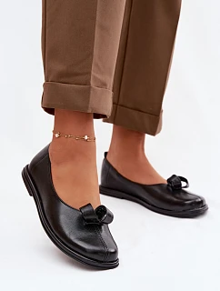 Kožené dámské polobotky model 22069739 Černé - Zazoo