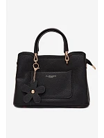 Kabelka z imitace semiše  černá model 22220981 - Flora&Co