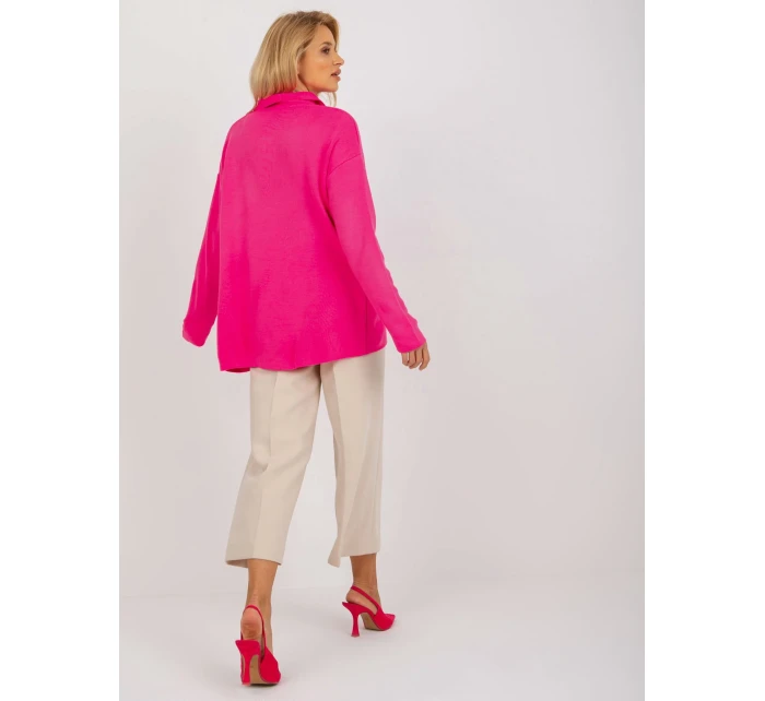 Dámsky sveter LC SW 2261 .00P fluo ružová - FPrice