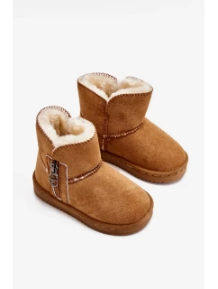 Dětské nazouvací zateplené sněhule Camel Catellie