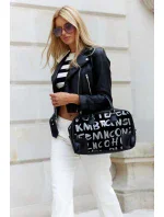 Dámská kabelka Šedá s potiskem model 18978790 - PETERSON Dámská kabelka Šedá s potiskem model 18978790 - PETERSON