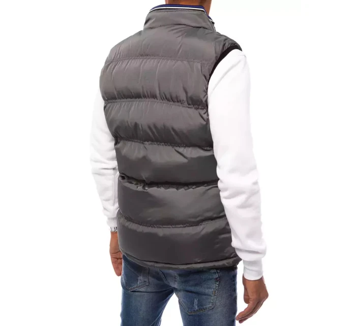 Pánská prošívaná šedá vesta Dstreet model 21964908 - FashionStreet