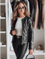 Dámska kožená bunda CHICLEATHER black FashionStreet TY4969