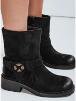 Dámské semišové kozačky černé Dstreet model 21992277 - FashionStreet Dámské semišové kozačky černé Dstreet model 21992277 - FashionStreet