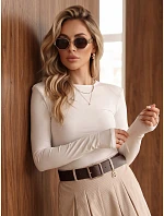 Bluzka damska z rękawem biała model 22394715 - FashionStreet