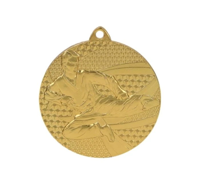 Zlatá medaila karate - oceľová medaila