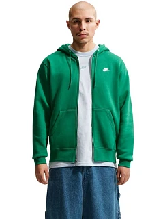 Pánská mikina Nike Club BB FZ Hoodie, zelená, FN3861, velikost 365 M