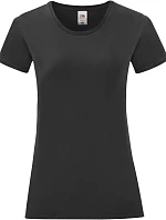 Fruit of the Loom Lady-Fit Iconic 150 T Dámske tričko 16.1432 čierne