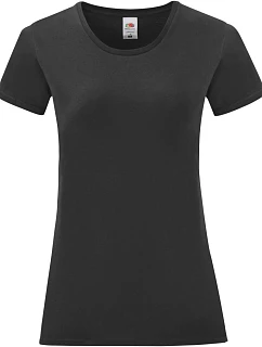 Fruit of the Loom Lady-Fit Iconic 150 T Dámske tričko 16.1432 čierne