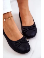 Baleriny Damskie Klasyczne Profilowana Wkładka Czarne Fimme Baleriny Damskie Klasyczne Profilowana Wkładka Czarne Fimme