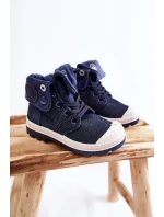 Dětské vysoké tenisky námořnická modrá model 21593117 - Boto Dětské vysoké tenisky námořnická modrá model 21593117 - Boto