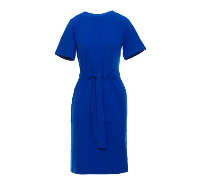 model 18407285 Bavlněné šaty s kapsami královská modř - BeWear