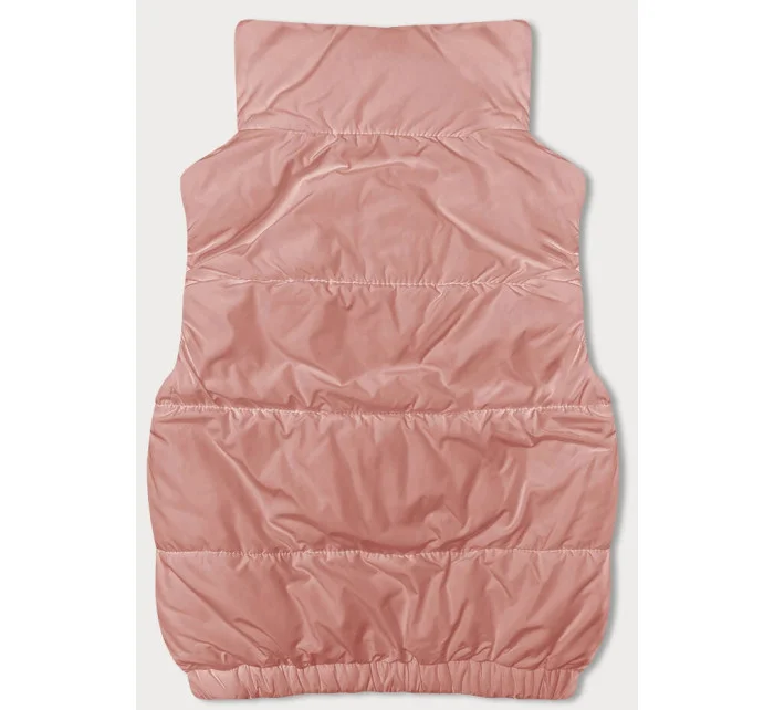 Dámske krátke tričko bez goliera ružové (16M9092-51)