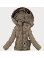 Béžová dámská bunda s odepínací kapucí model 21016258 - J.STYLE