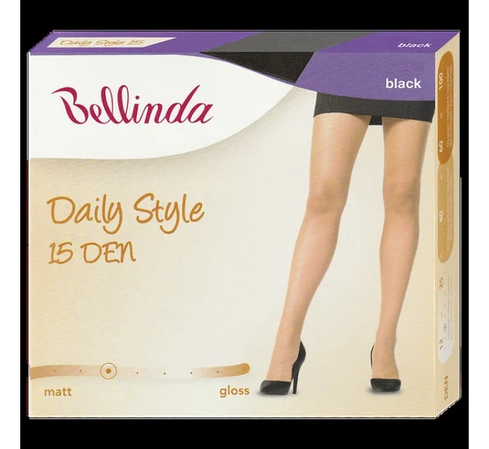 Dámske denné nohavice 15 DEN - BELLINDA - čierne