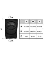 Volejbalové chrániče kolien Meteor S čierne Volejbalové chrániče kolien Meteor S čierne