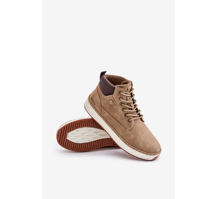 Sznurowane Botki Męskie Big Star OO174560 Hi-Poly System Brązowe